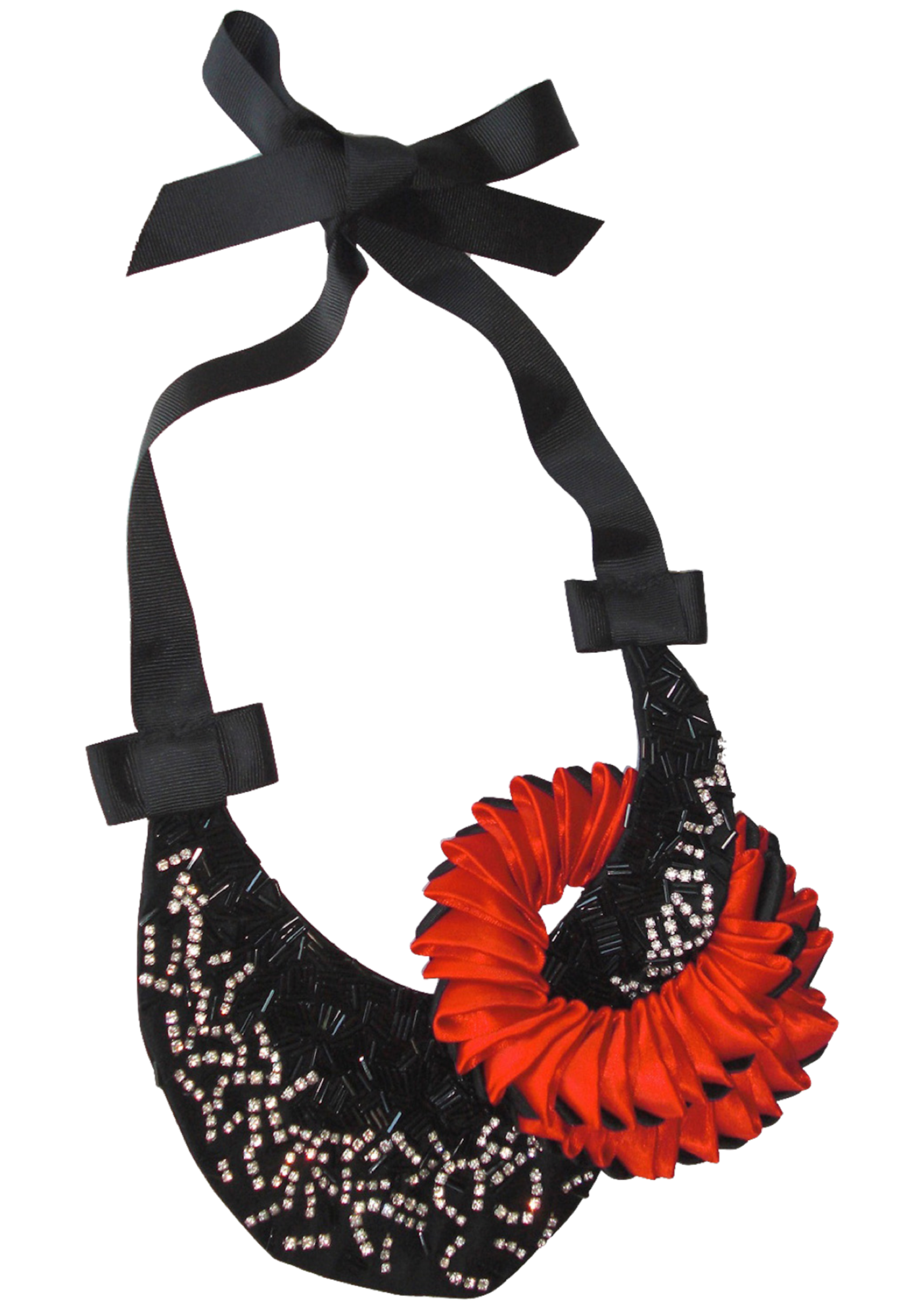 Cercle Red Bib Necklace