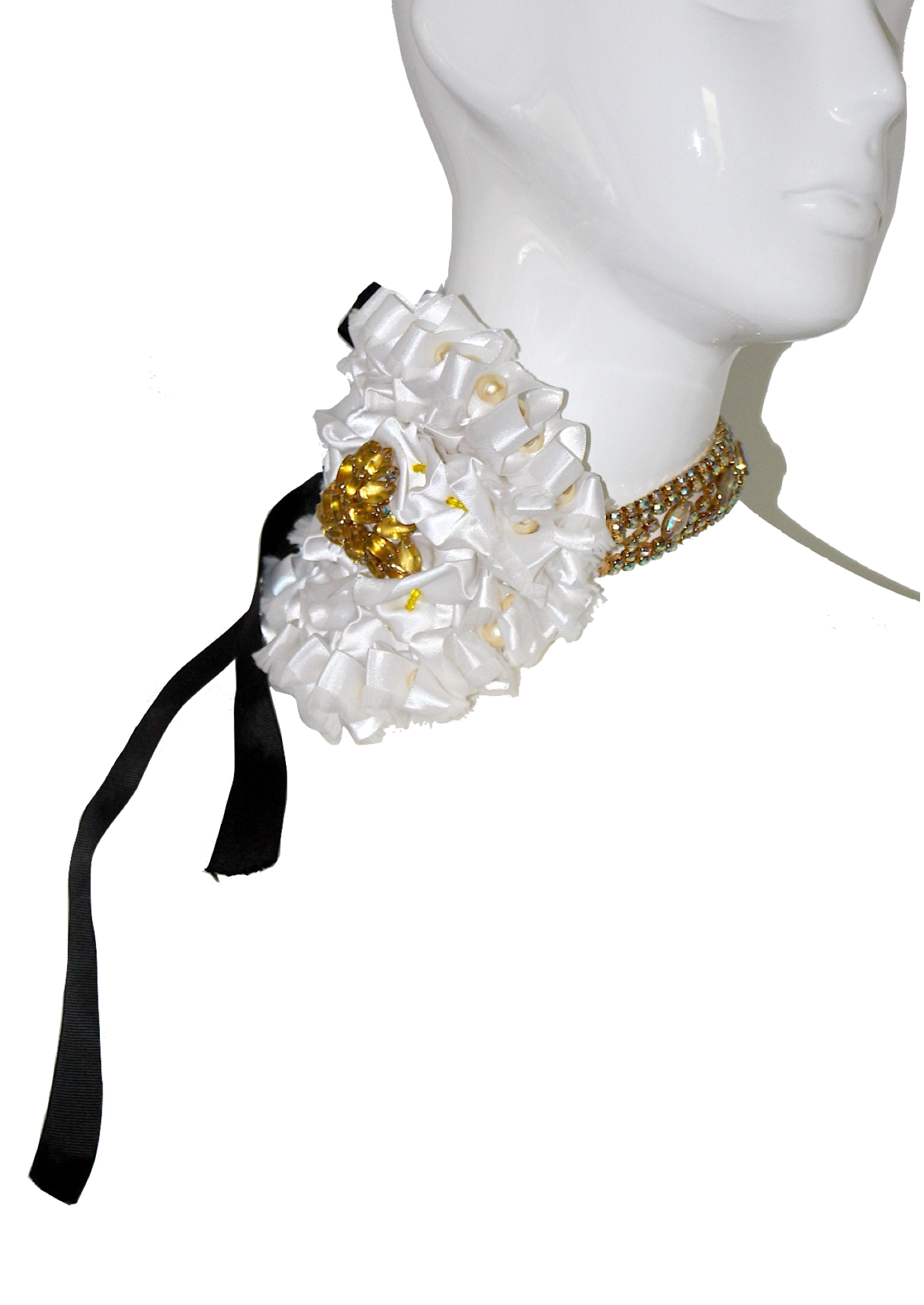 Beside Flower Choker Necklace